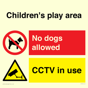 Children's play area. No dogs allowed, CCTV in use